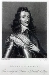 Richard Lovelace, tecknad av W. Green och graverad av Charles Pye.